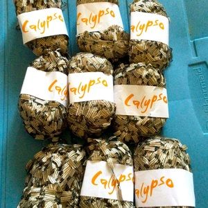 Calypso ribbon yarn.